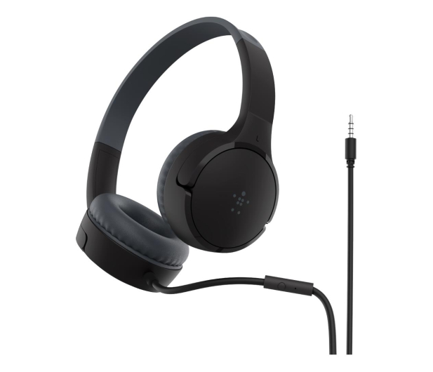 Belkin Słuchawki dla dzieci, nauszne, czarne - 1121630 - zdjęcie